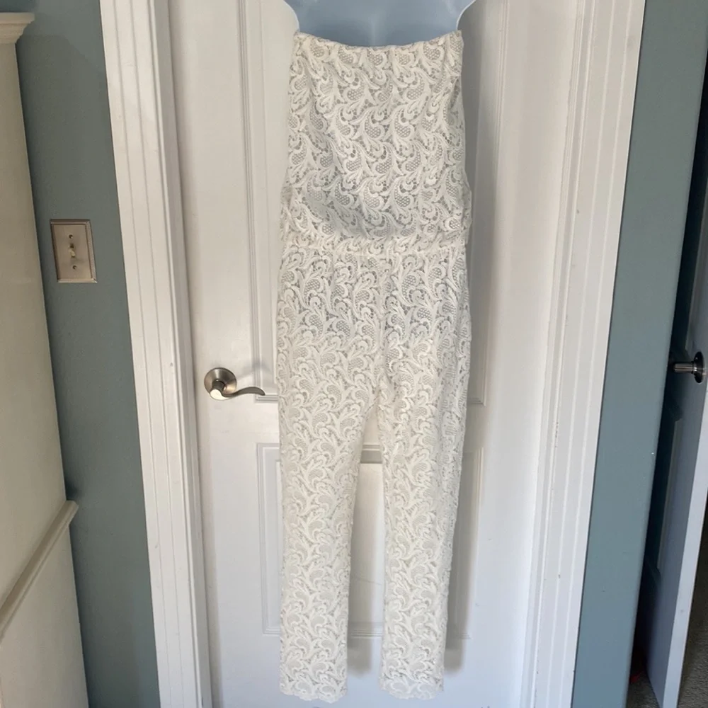 New Alexis Lazar Strapless Slim Leg Jumpsuit - Picture 8 of 15